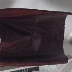 Leather skirt